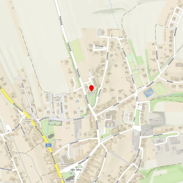 Mapa školy z Mapy.cz