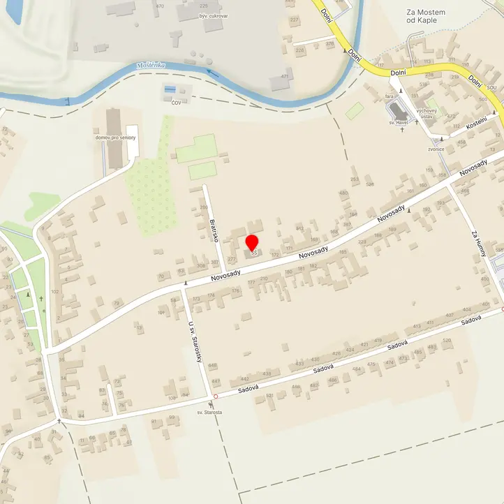 Mapa školy z Mapy.cz