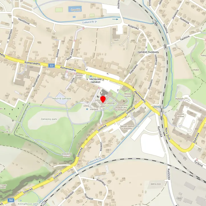 Mapa školy z Mapy.cz