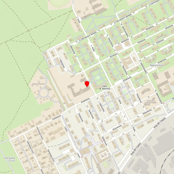 Mapa školy z Mapy.cz