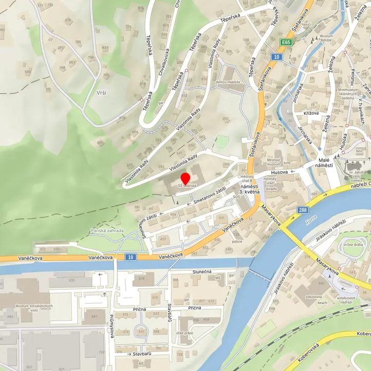 Mapa školy z Mapy.cz