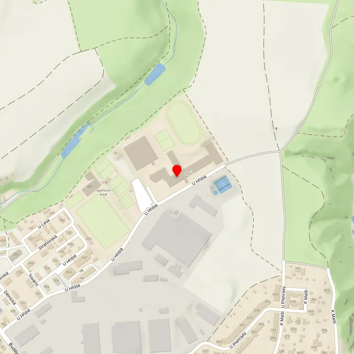 Mapa školy z Mapy.cz