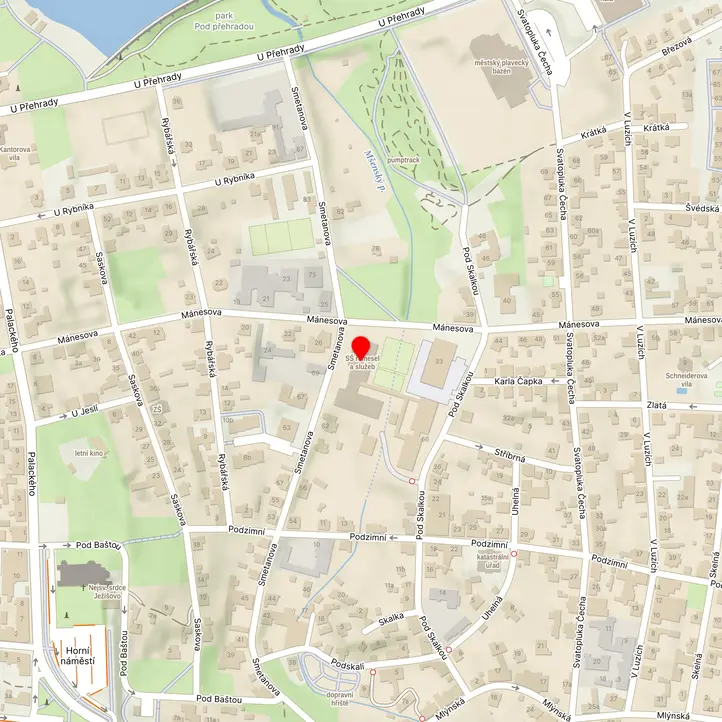 Mapa školy z Mapy.cz