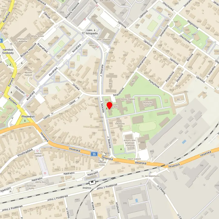 Mapa školy z Mapy.cz