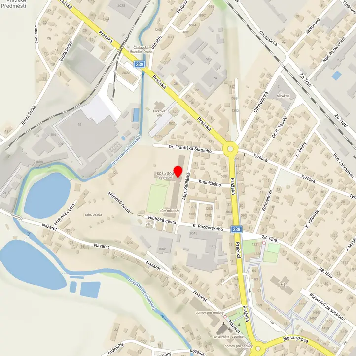 Mapa školy z Mapy.cz