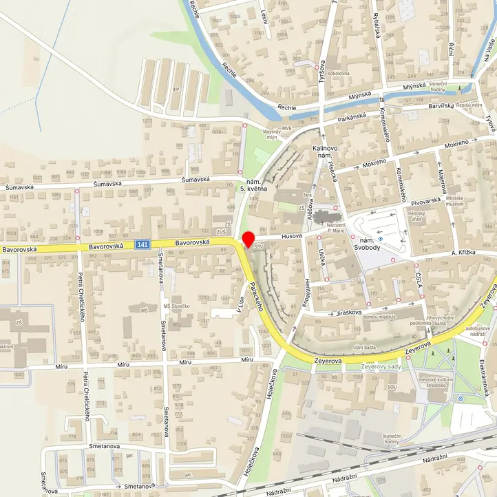 Mapa školy z Mapy.cz