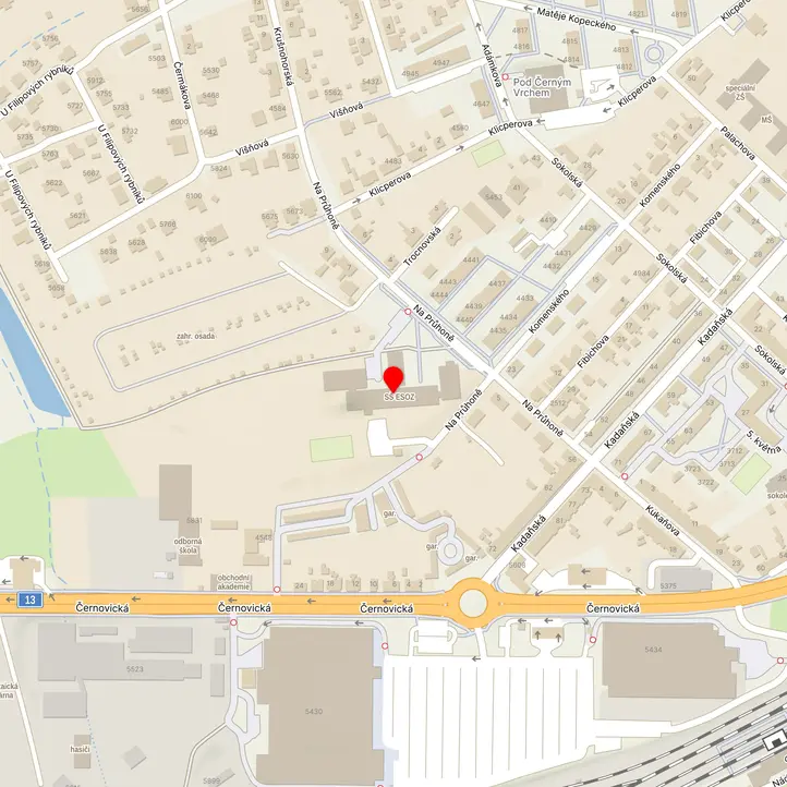 Mapa školy z Mapy.cz