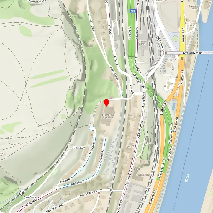 Mapa školy z Mapy.cz