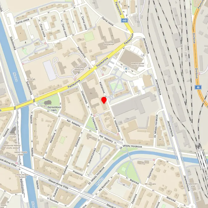 Mapa školy z Mapy.cz