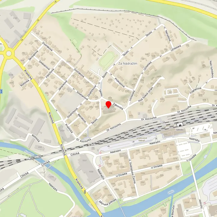 Mapa školy z Mapy.cz