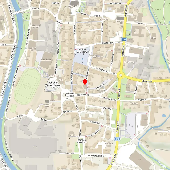 Mapa školy z Mapy.cz
