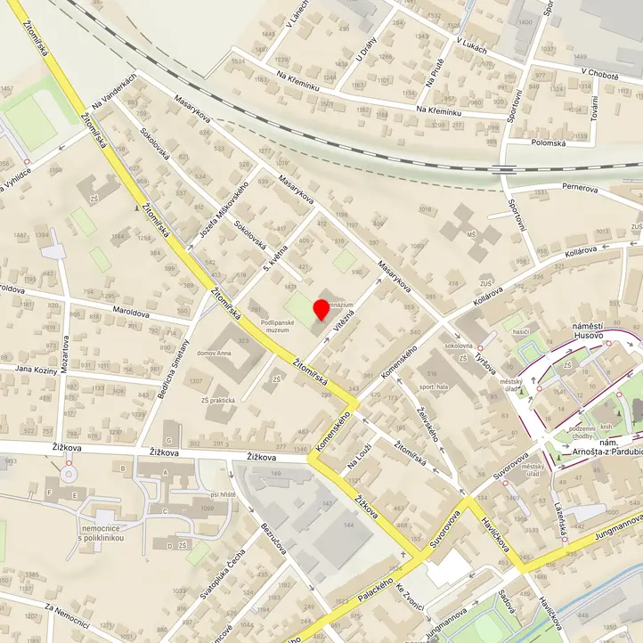 Mapa školy z Mapy.cz