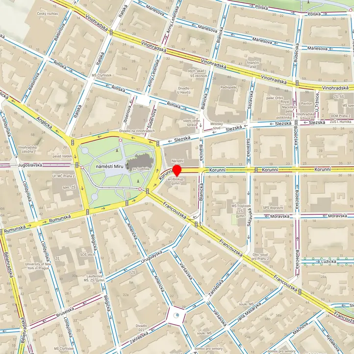 Mapa školy z Mapy.cz