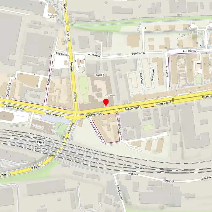 Mapa školy z Mapy.cz