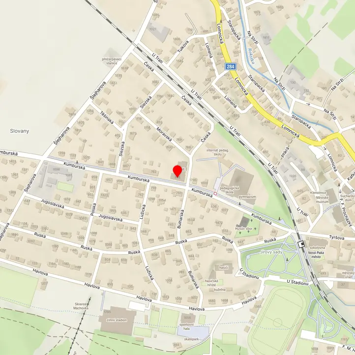 Mapa školy z Mapy.cz
