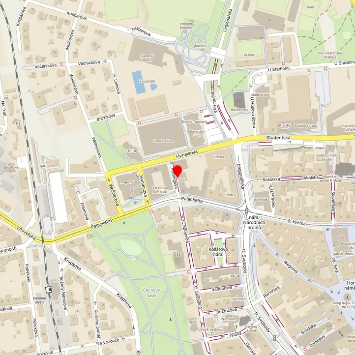 Mapa školy z Mapy.cz