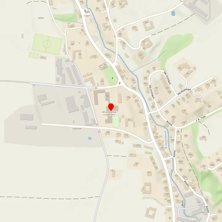 Mapa školy z Mapy.cz