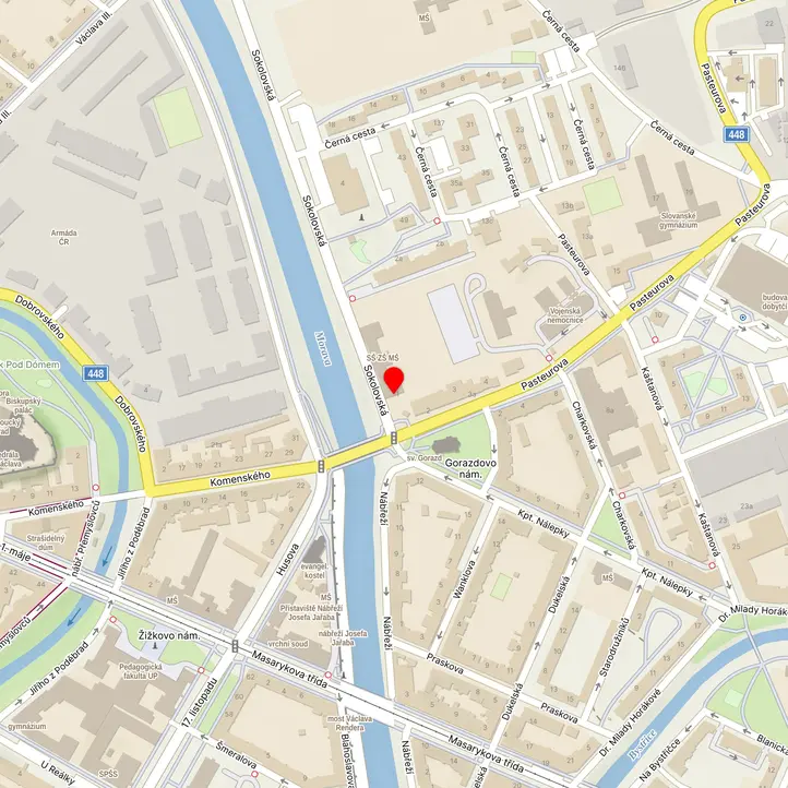 Mapa školy z Mapy.cz