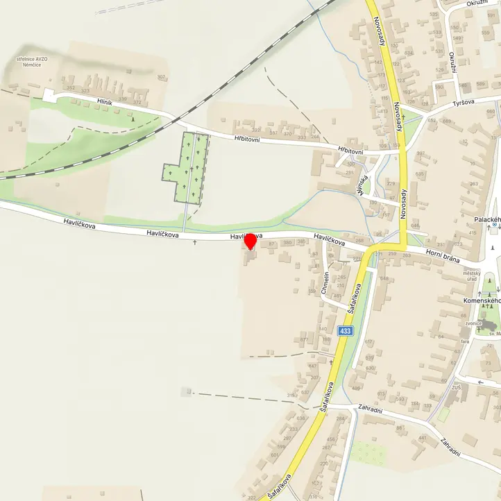 Mapa školy z Mapy.cz