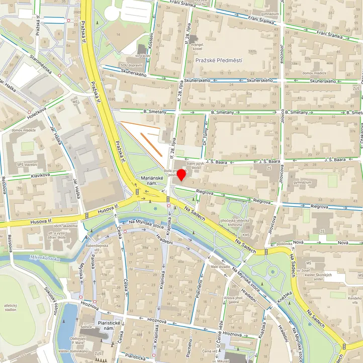 Mapa školy z Mapy.cz