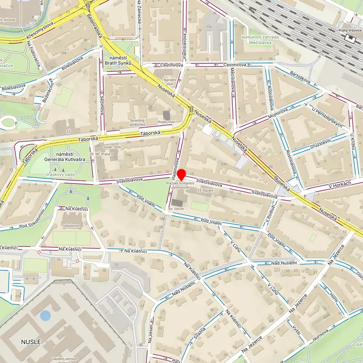 Mapa školy z Mapy.cz