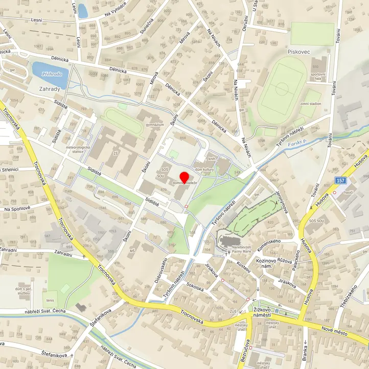 Mapa školy z Mapy.cz