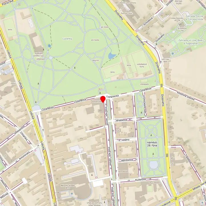 Mapa školy z Mapy.cz