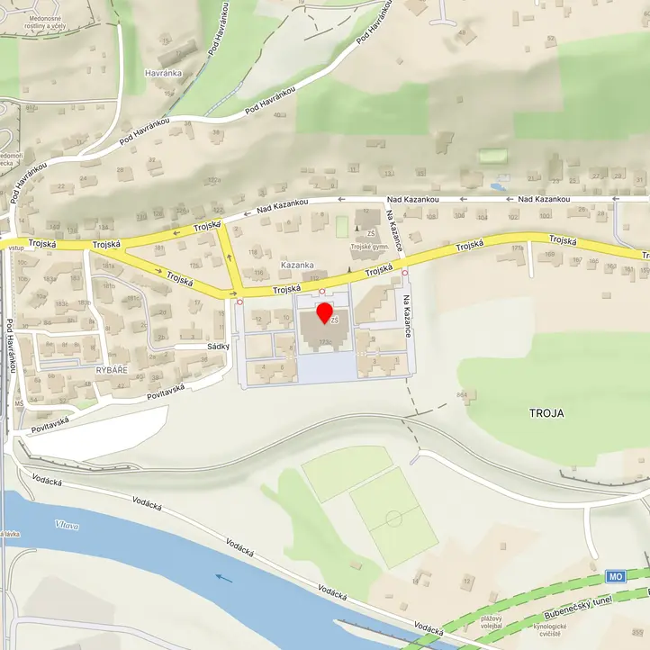 Mapa školy z Mapy.cz
