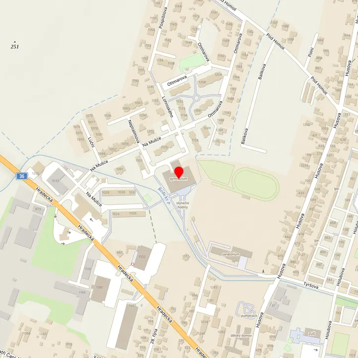 Mapa školy z Mapy.cz