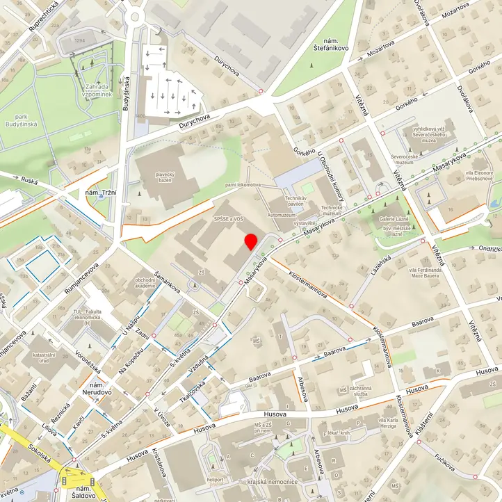Mapa školy z Mapy.cz