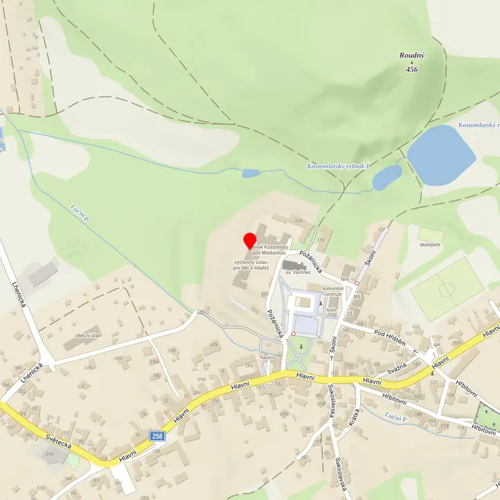 Mapa školy z Mapy.cz