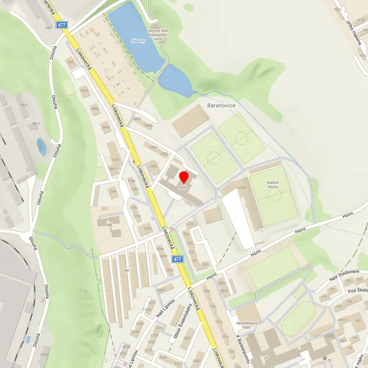 Mapa školy z Mapy.cz