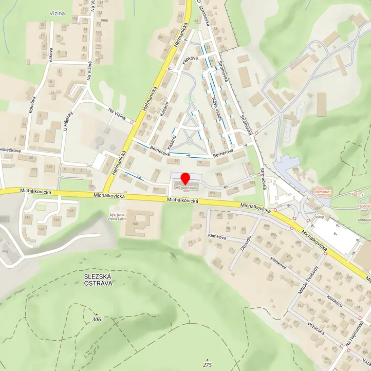 Mapa školy z Mapy.cz