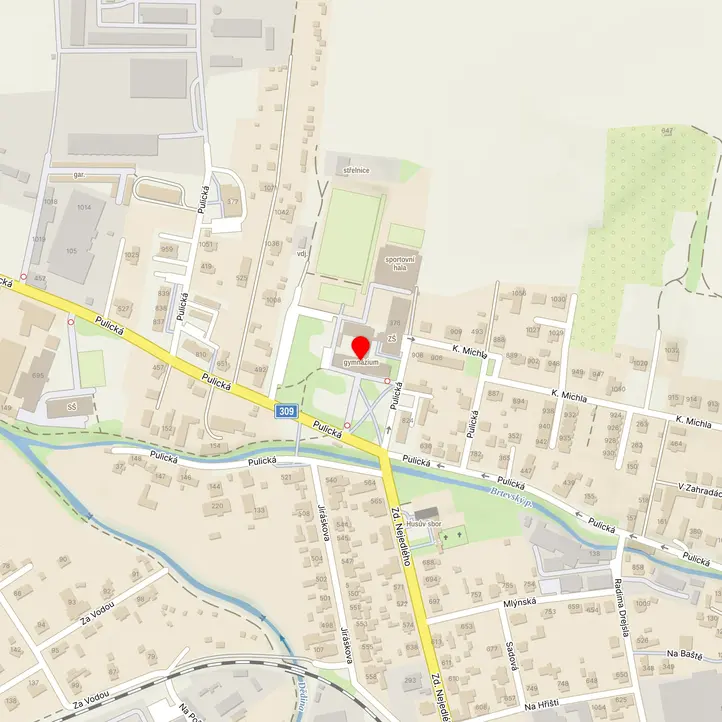 Mapa školy z Mapy.cz