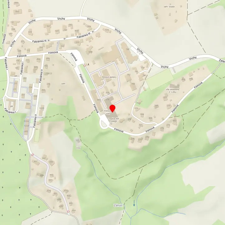 Mapa školy z Mapy.cz