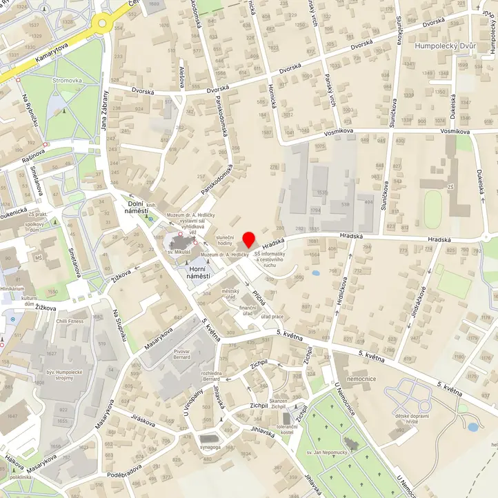 Mapa školy z Mapy.cz