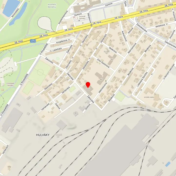 Mapa školy z Mapy.cz
