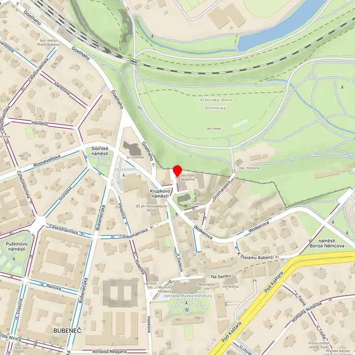 Mapa školy z Mapy.cz