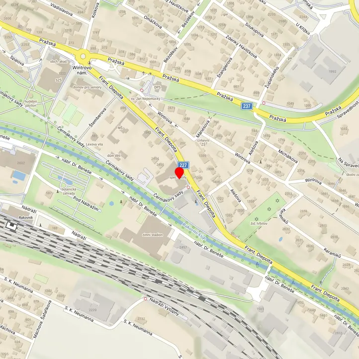 Mapa školy z Mapy.cz