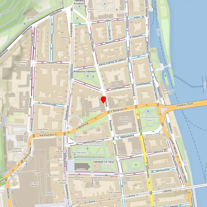 Mapa školy z Mapy.cz