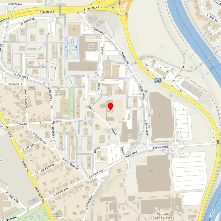 Mapa školy z Mapy.cz
