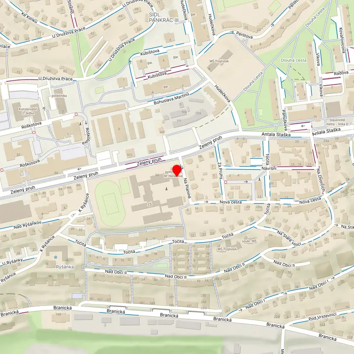 Mapa školy z Mapy.cz