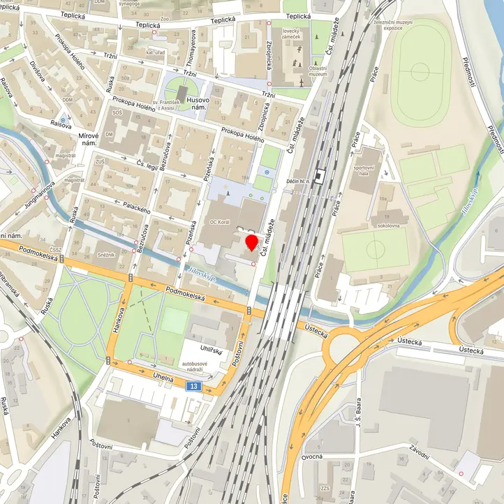 Mapa školy z Mapy.cz