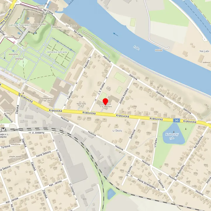 Mapa školy z Mapy.cz