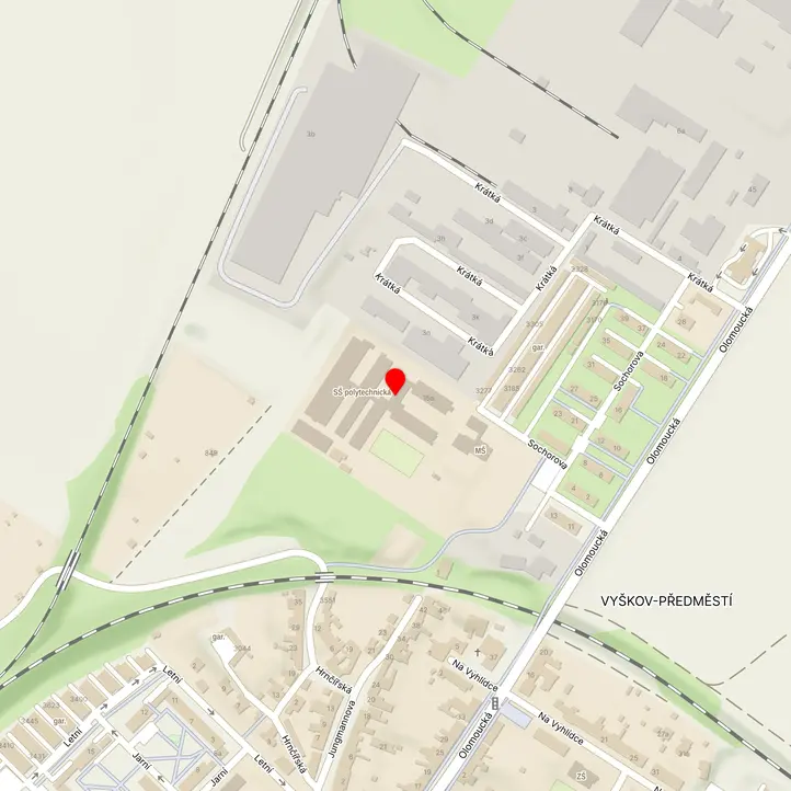 Mapa školy z Mapy.cz