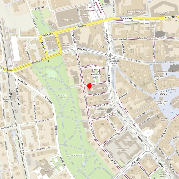 Mapa školy z Mapy.cz