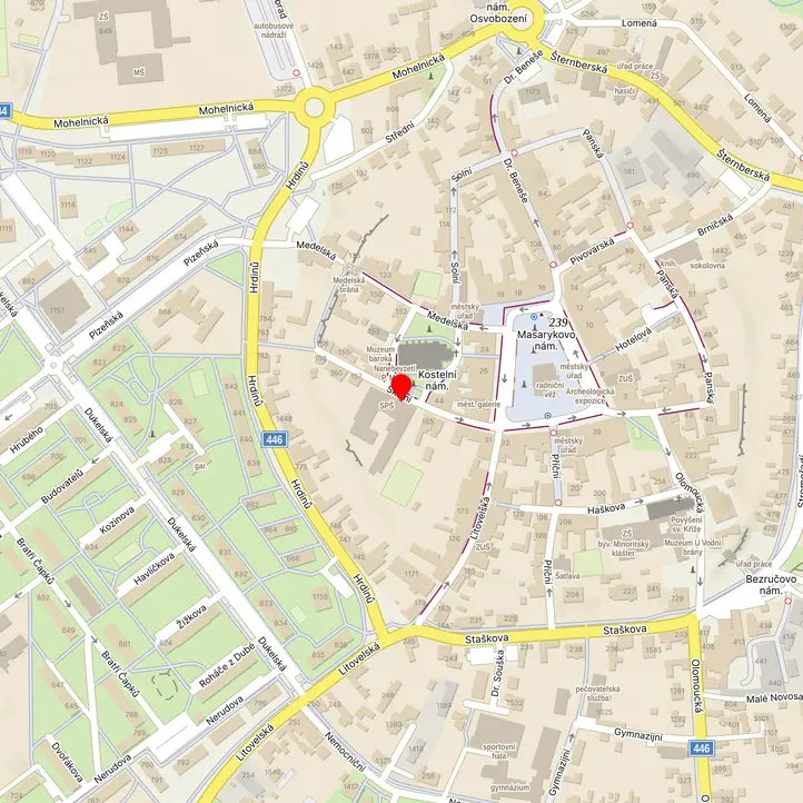 Mapa školy z Mapy.cz
