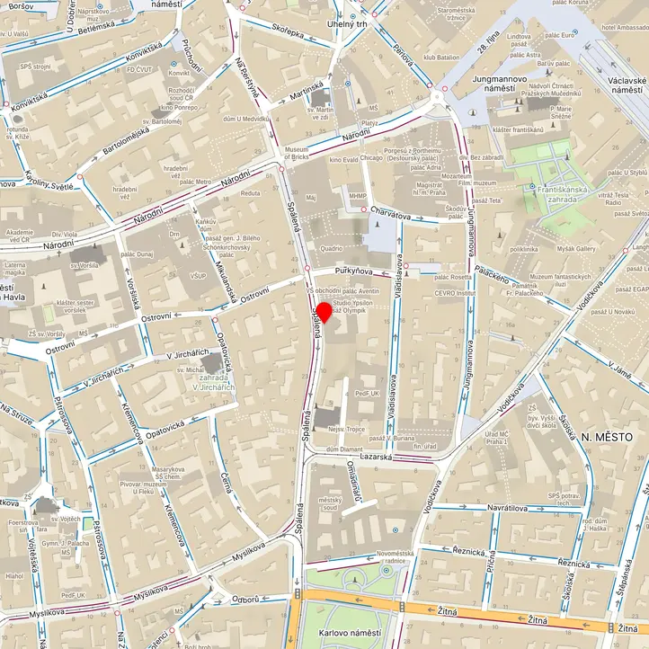 Mapa školy z Mapy.cz