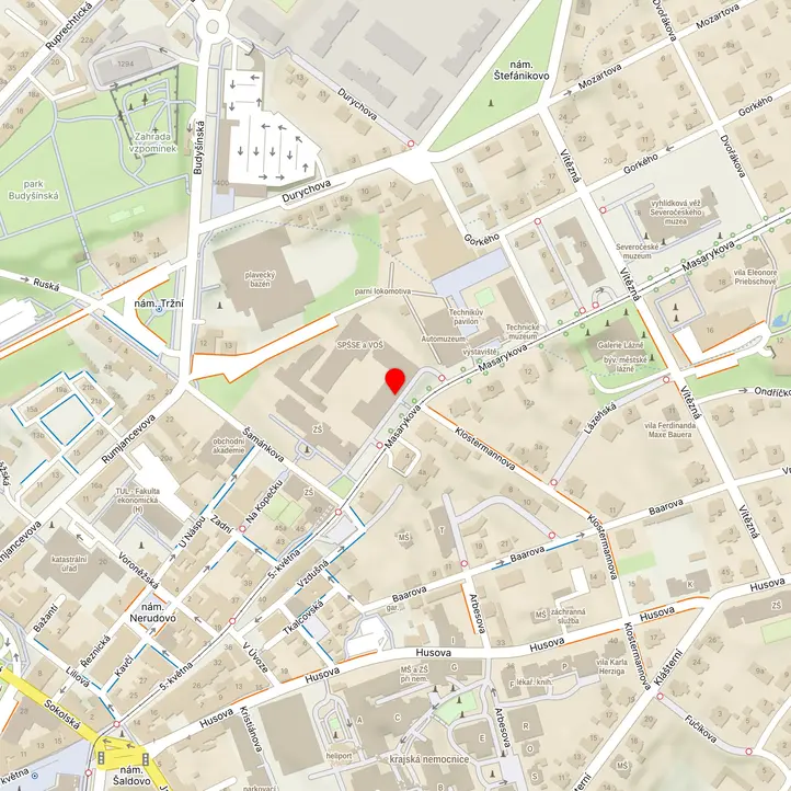 Mapa školy z Mapy.cz