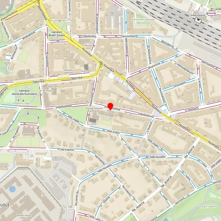 Mapa školy z Mapy.cz